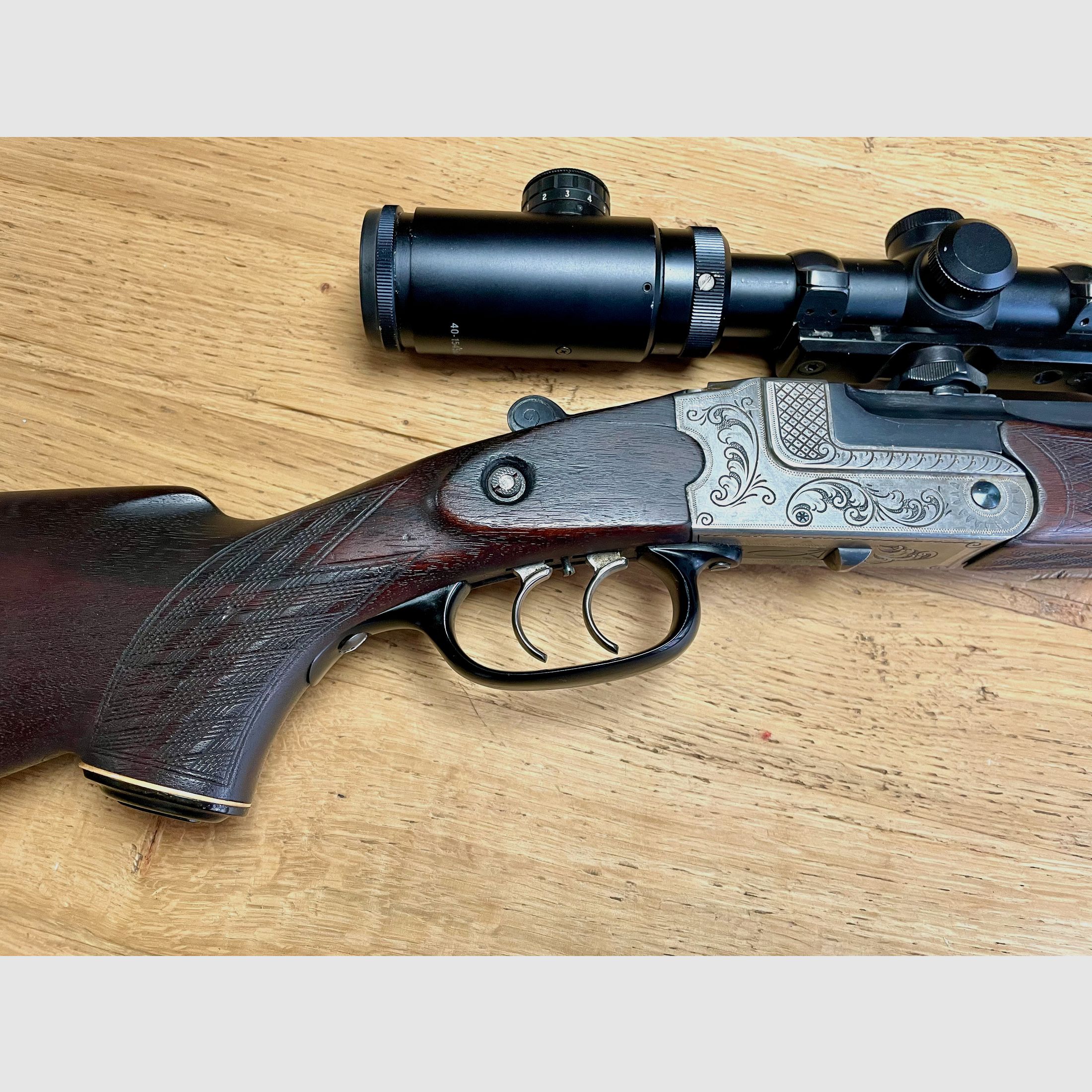 Fusil à répétition Zimmermann Z 66 cal. 10,3x60R avec lunette Luger 1,5-4,5x20