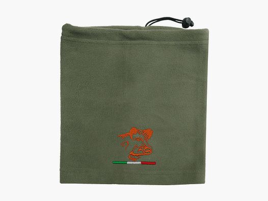 Scaldacollo in pile con stampa cinghiale