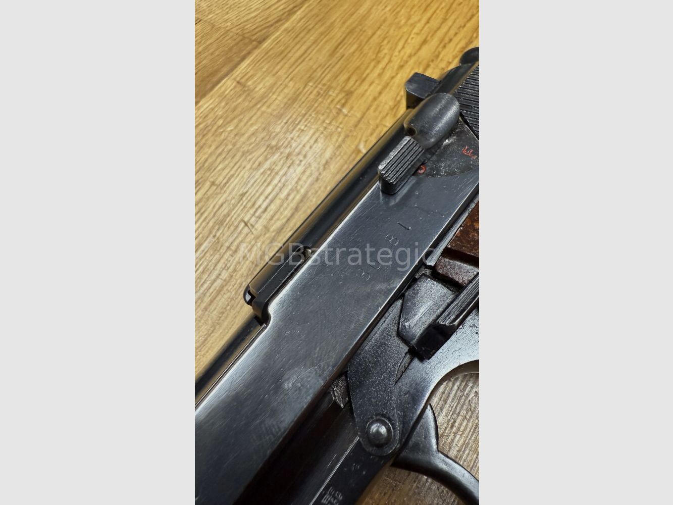 P 38 ac 43 - semi-automatic pistol 9mm Luger - Wehrmacht matching number - WaA acceptance / P38