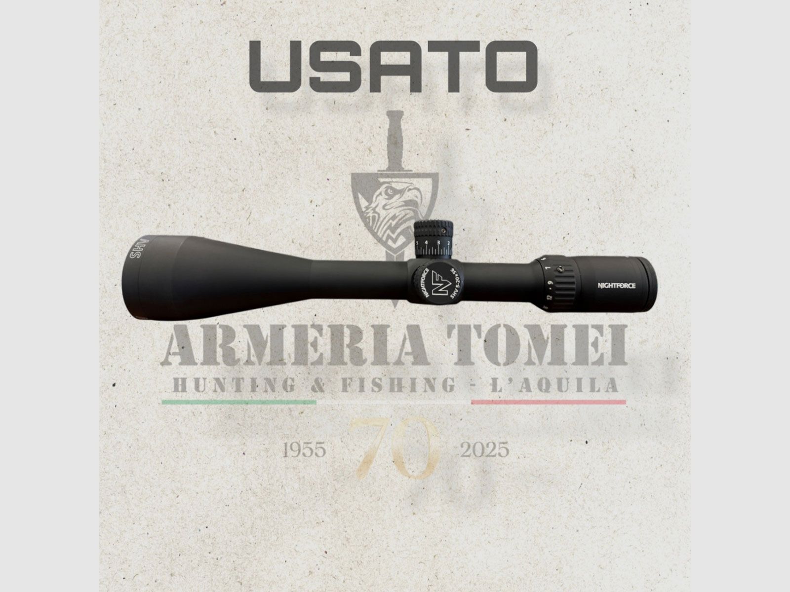 GEBRUIKT – OPTIEK – NIGHTFORCE – SHV 5-20×56 .250MOA | MOAR | VERLICHT | EXPOSED ELEVATION TURRET, afbeelding 1 van 4