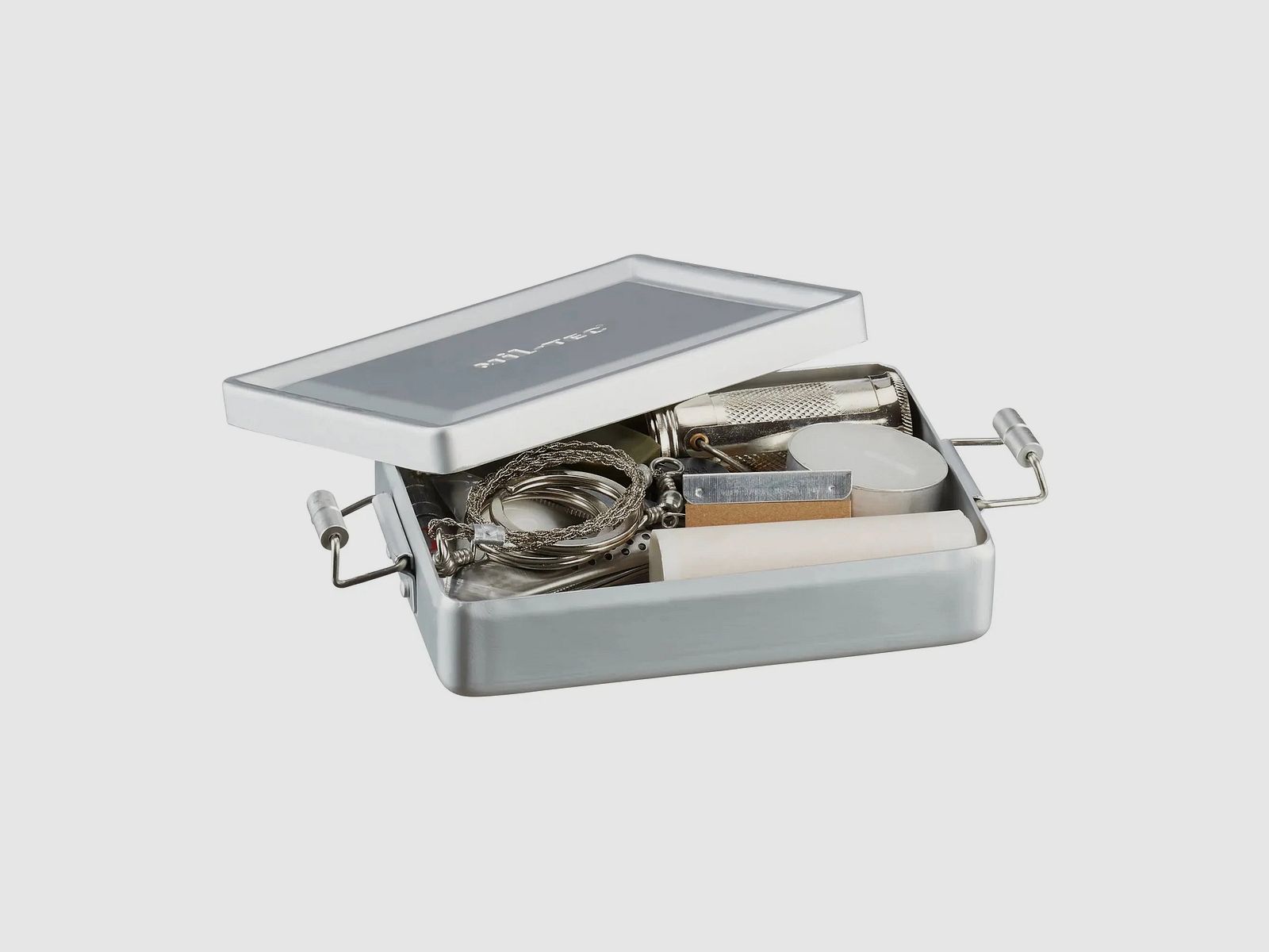 Mil-Tec Survivalkit mit Aluminiumbox