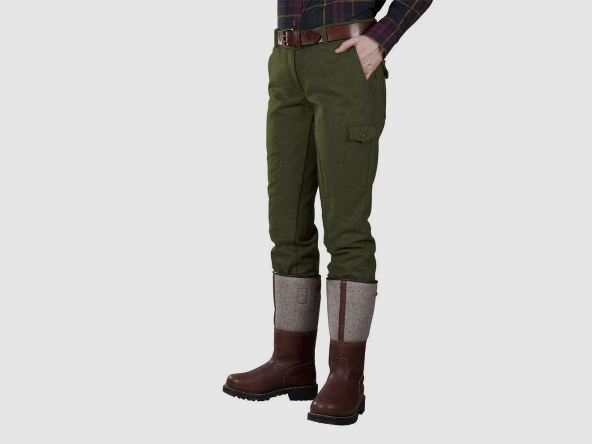 Pantaloni da caccia in moleskin, oliva, immagine 2 di 5