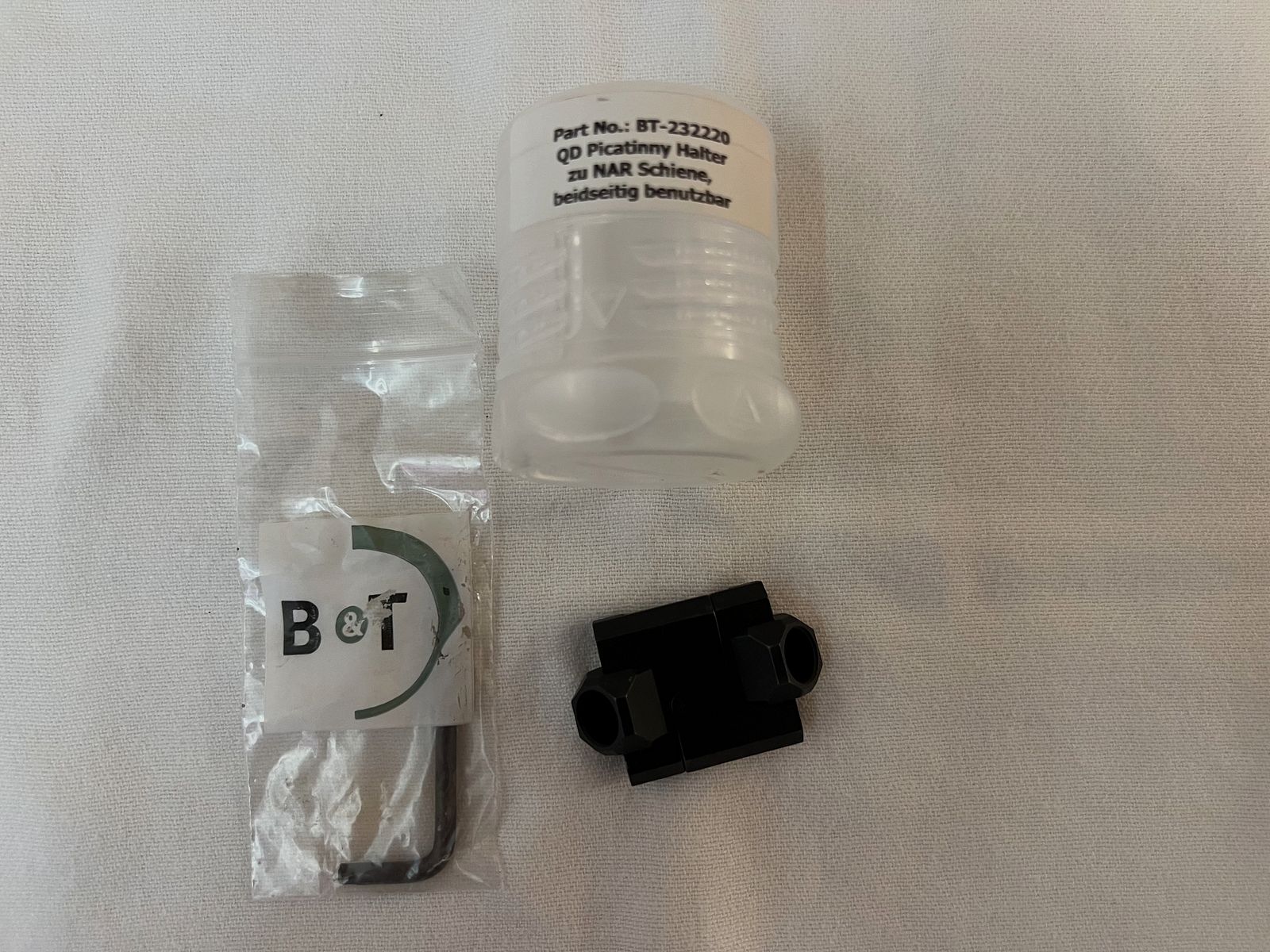 Brügger und Thomet B&T Riemenbügelhalter QD beidseitig Neu NP 70€