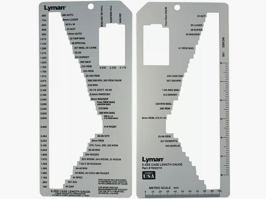 Lyman Case Trim Gauge II für Faustfeurwaffen & Büchse Hülsenlehre