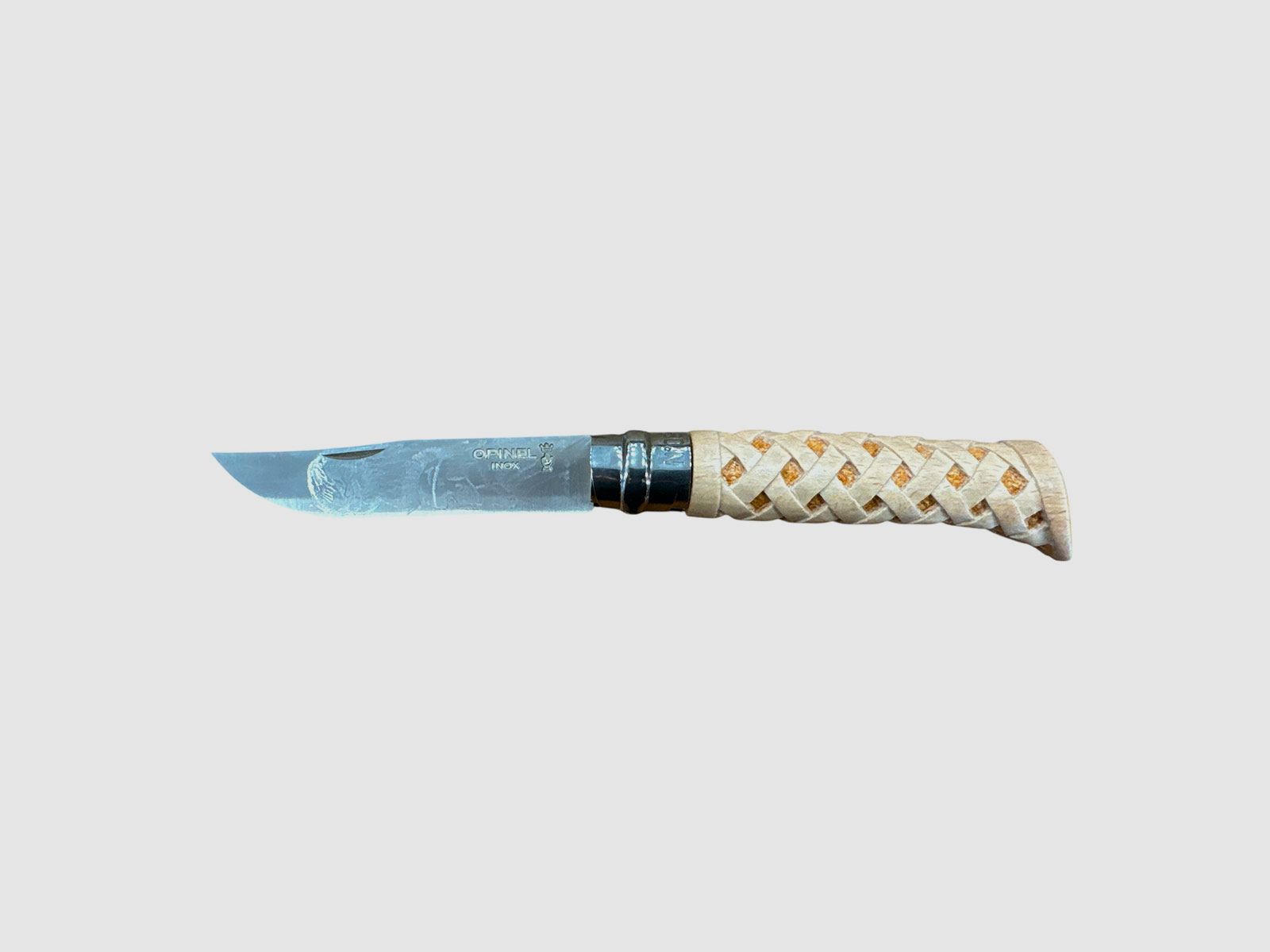 MESSER – OPINEL – N.8 INOX HANDGEFERTIGT MIT DIAMANT-MUSTER, Bild 1 von 4