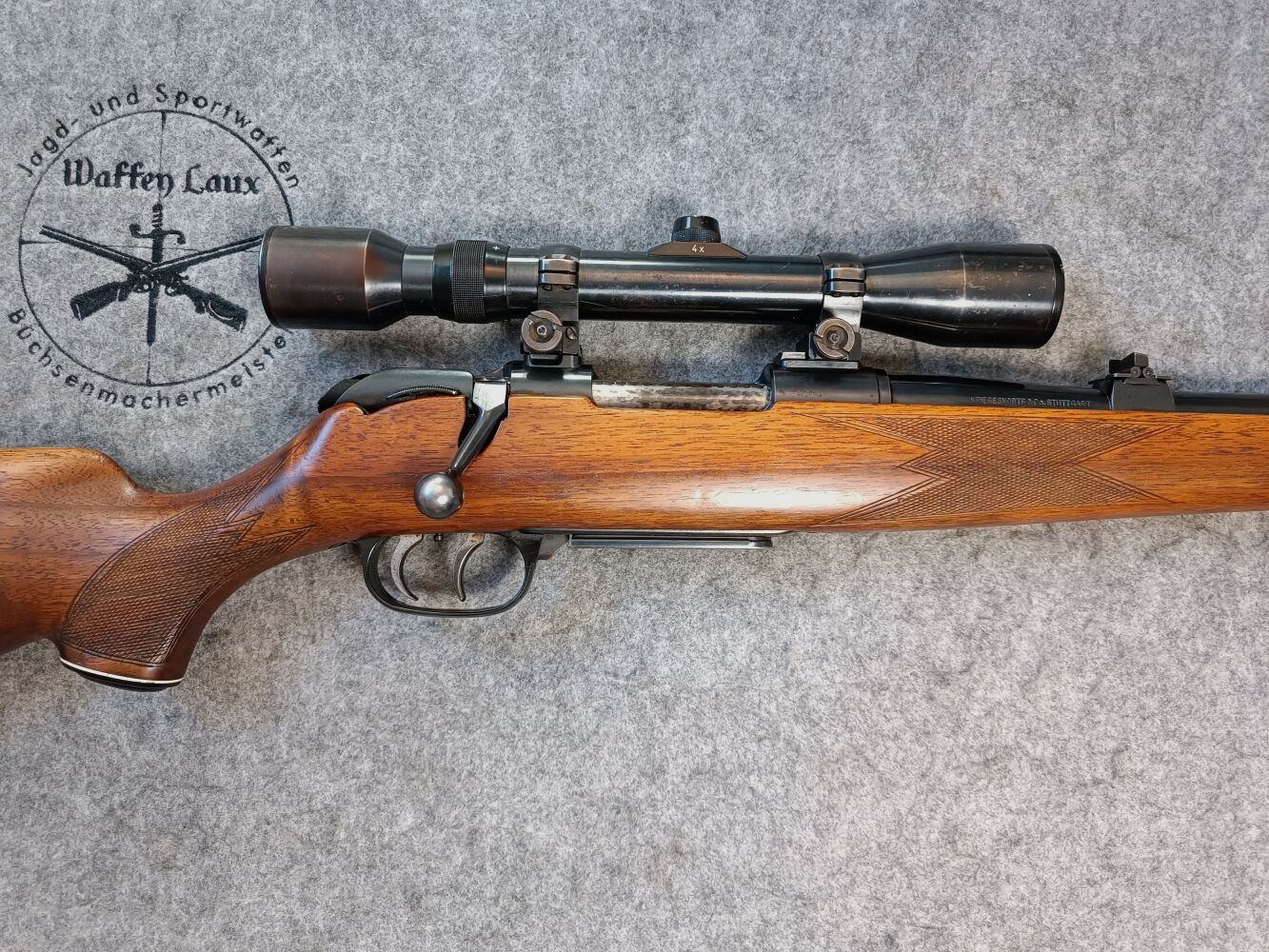 Krico Kriegeskorte Repetierstutzen mit ZF Hubertus 4fach Optik