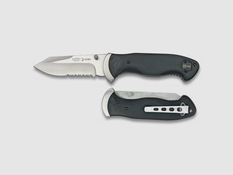 Cuchillo de bolsillo RUI Serie ENERGY con empuñaduras de G10 y clip