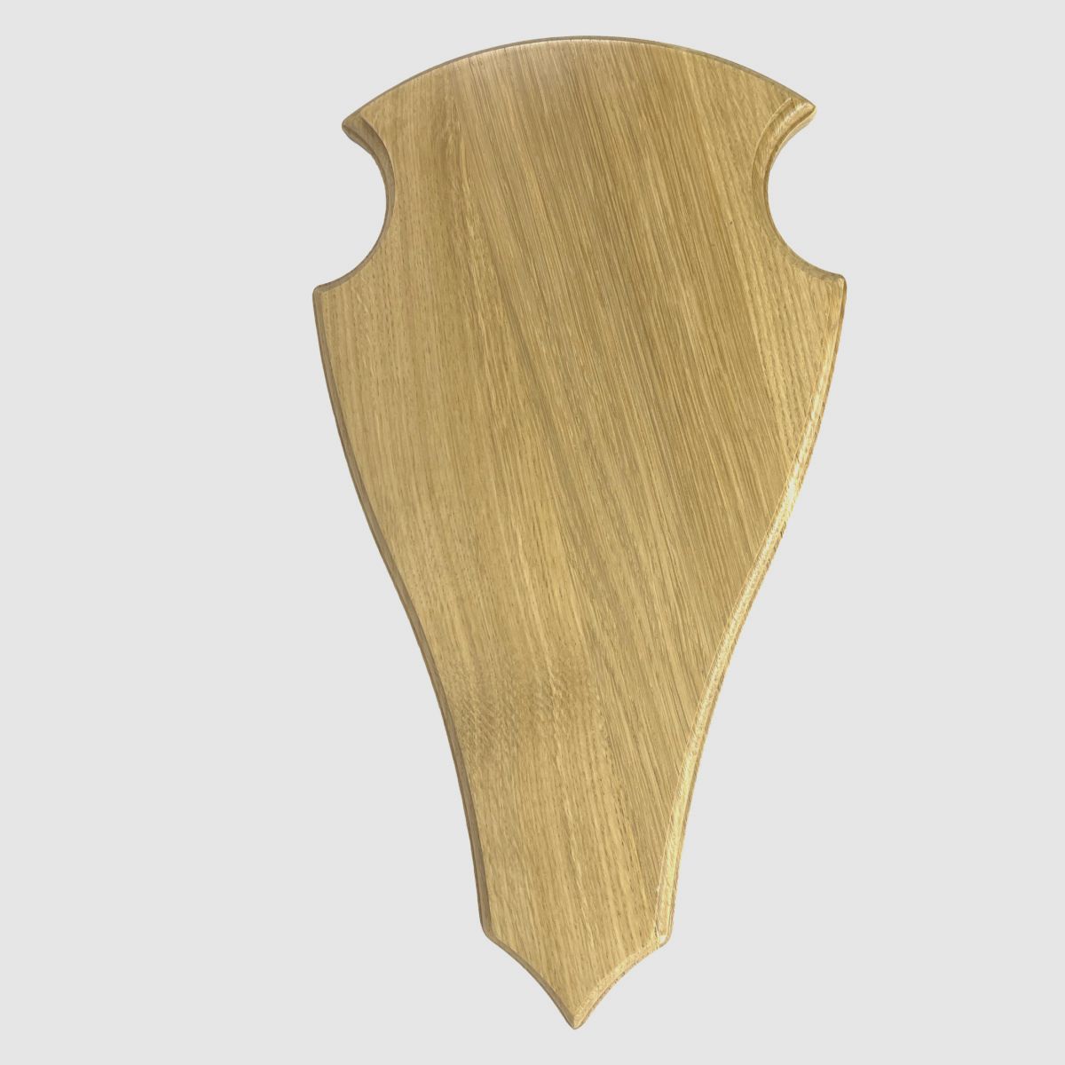 Trophäenschild Damhirsch 38x20 hell spitz