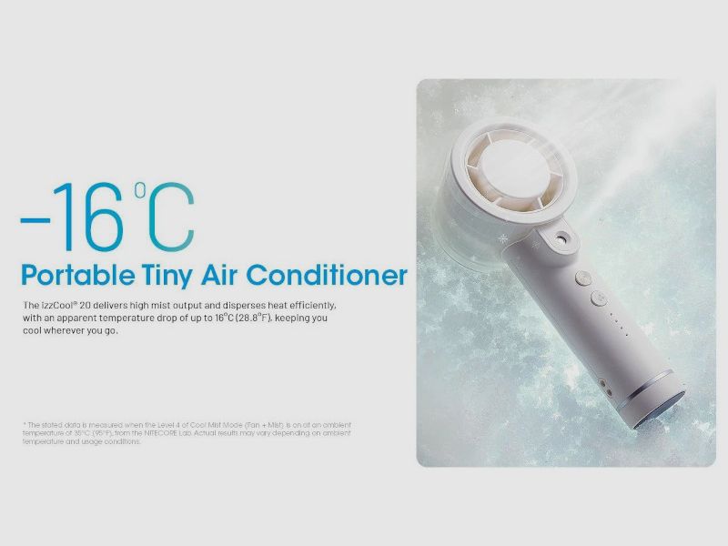 Nitecore izzCool 20 Klimaanlagenventilator Mattweiß, Bild 5 von 6