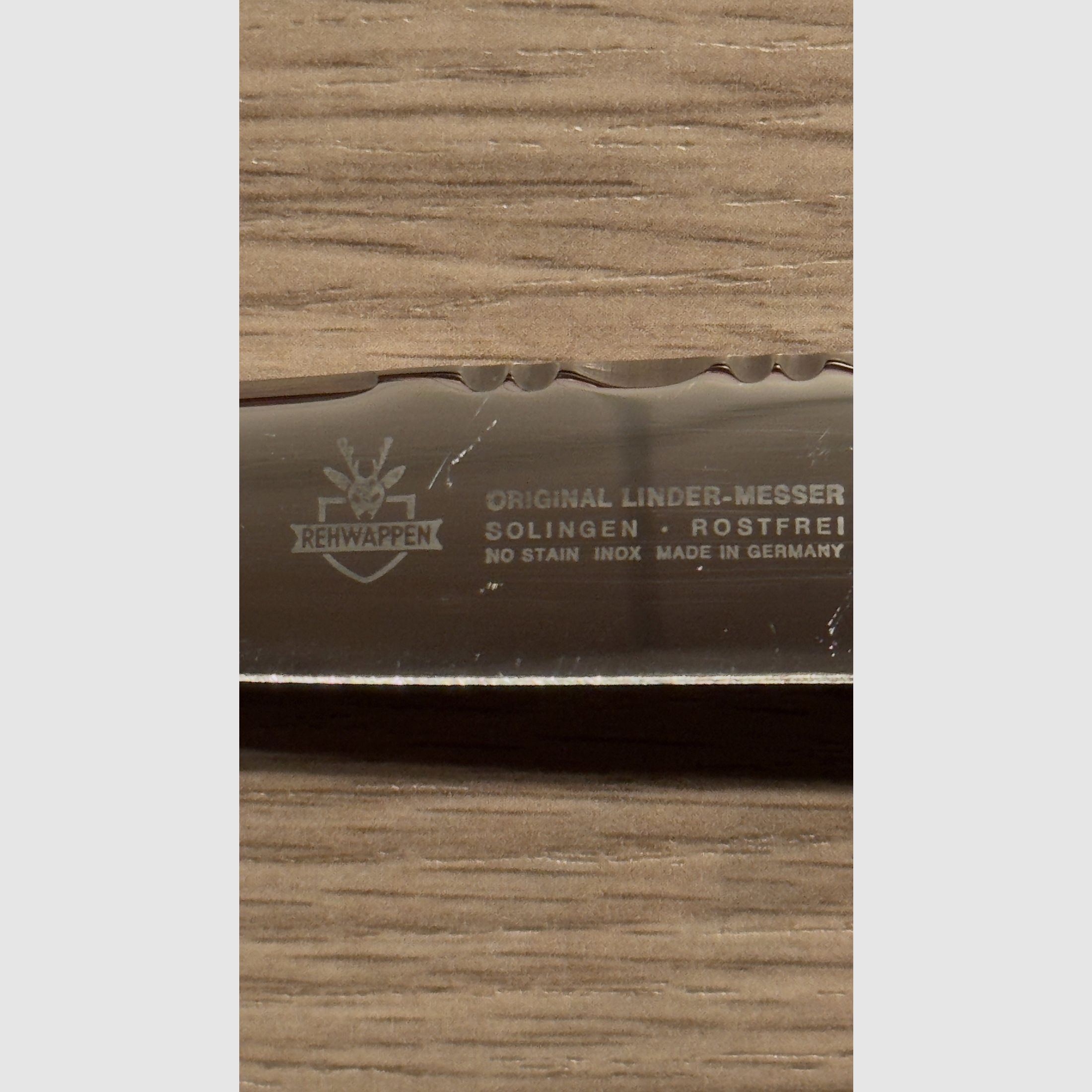 Jagdmesser Rehwappen Original Linder Messer aus Solingen