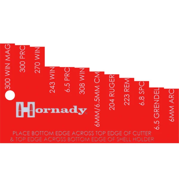 Miarka długości skrócenia łuski Hornady