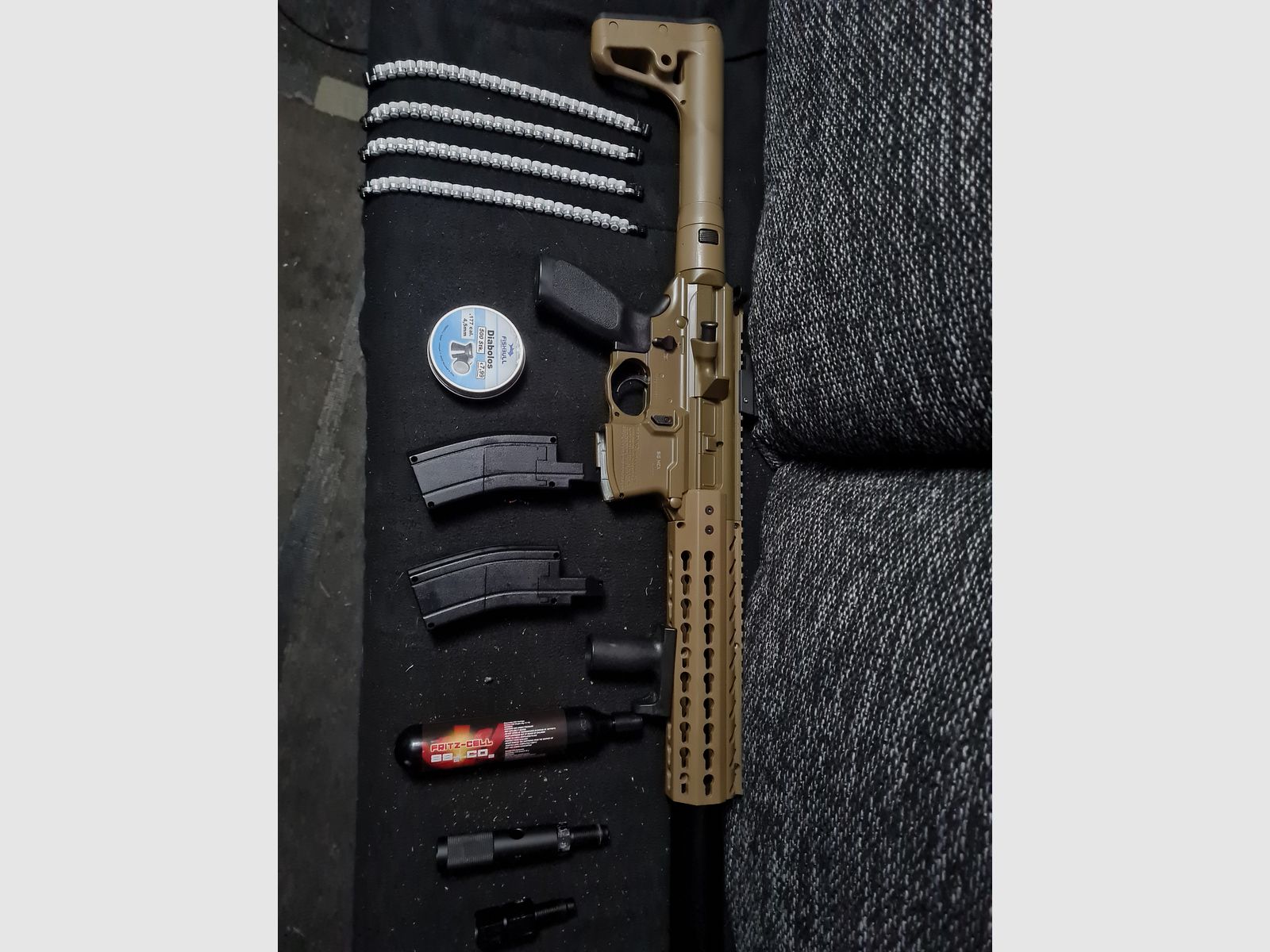 Sig Sauer MCX CO2 4,5mm non Blowback viel Zubehör!!! TAUSCH MÖGLICH