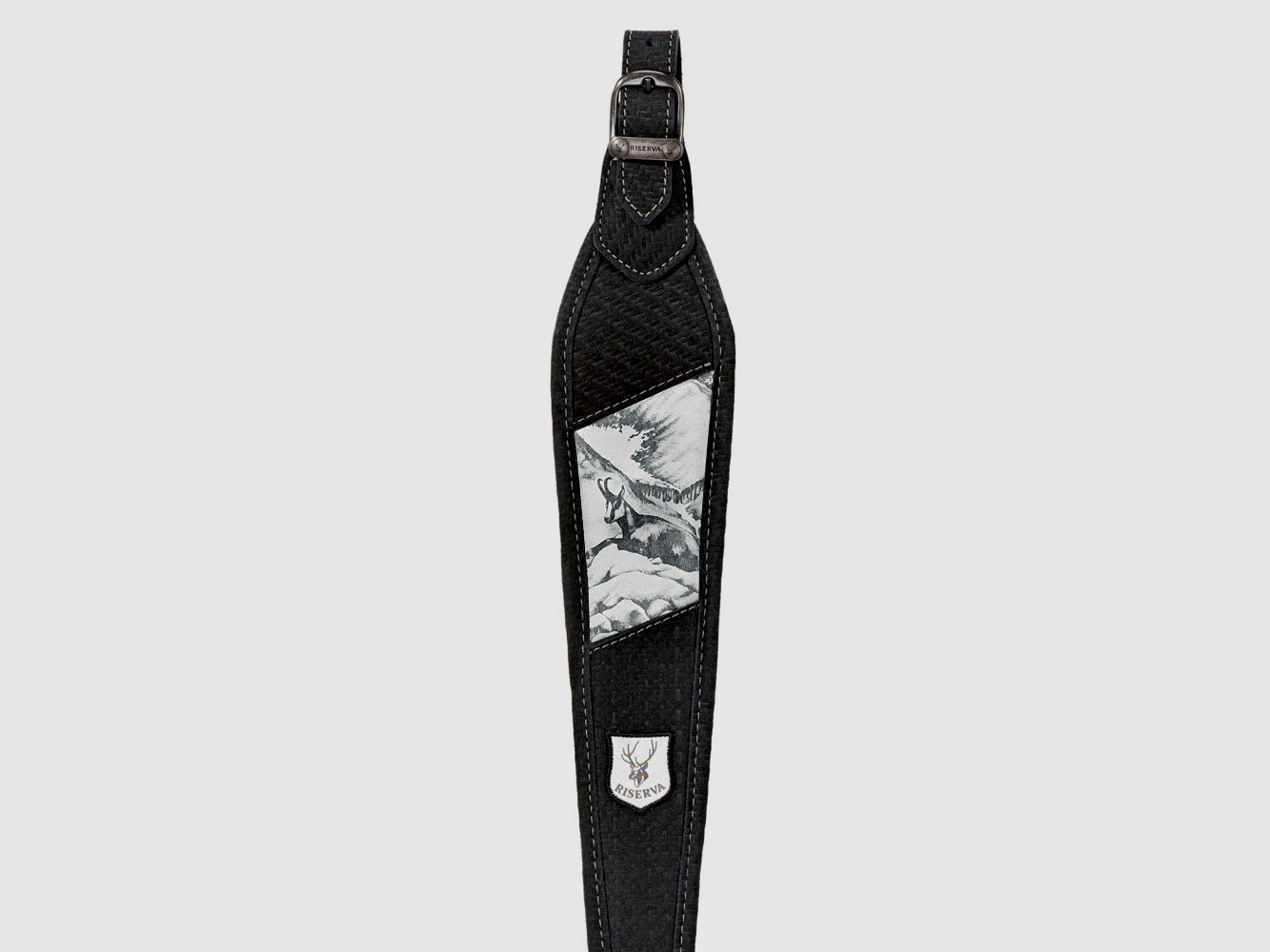 Sangle de fusil effet gravure chamois, image 1 sur 2