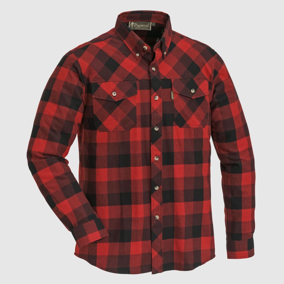 Pinewood Lumbo Hemd 3XL Rot/Schwarz