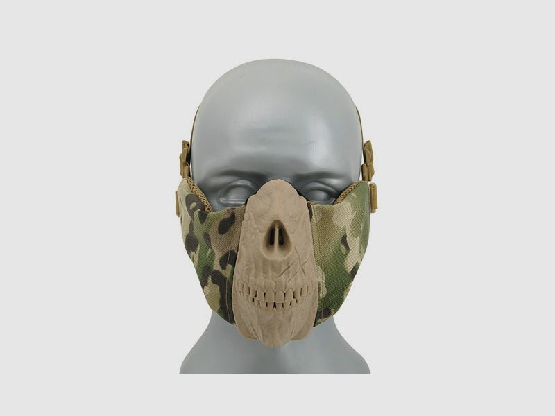 Half Face SKULL FACE Mask - Multicam [CS]