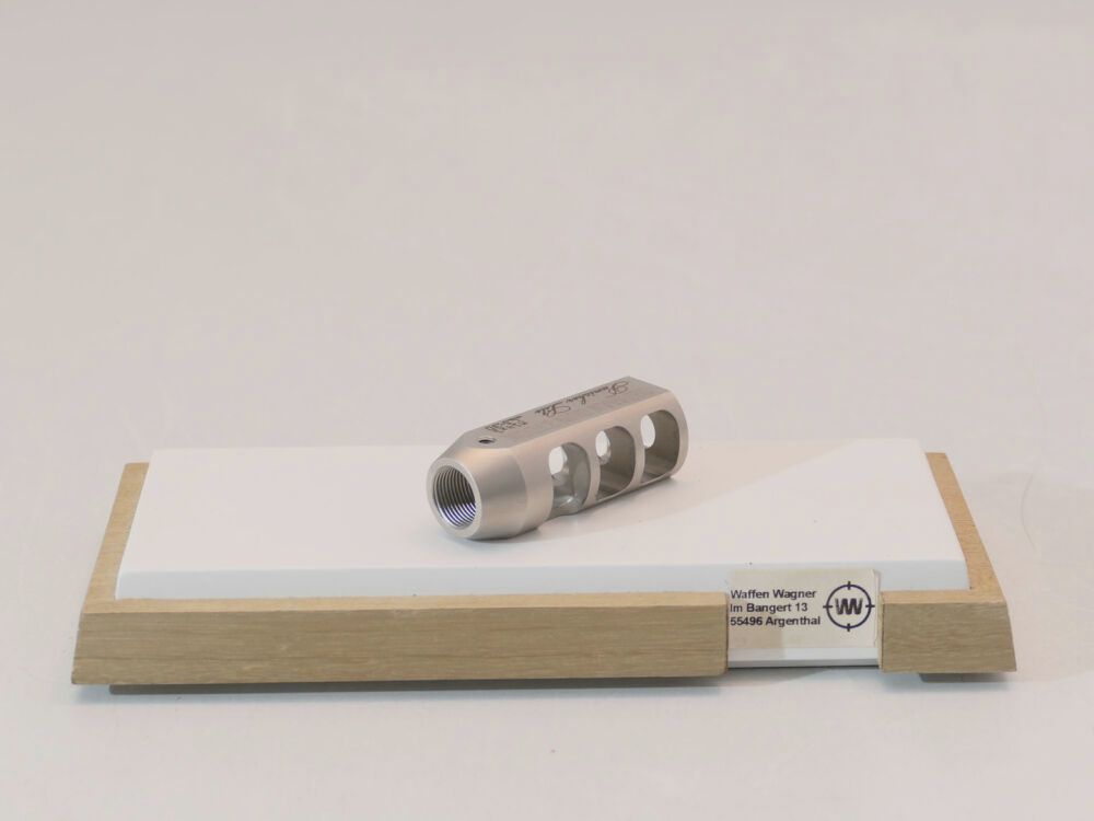 German Gun Stock Punisher Lite Muzzle Brake M14x1 Color Stainless Steel