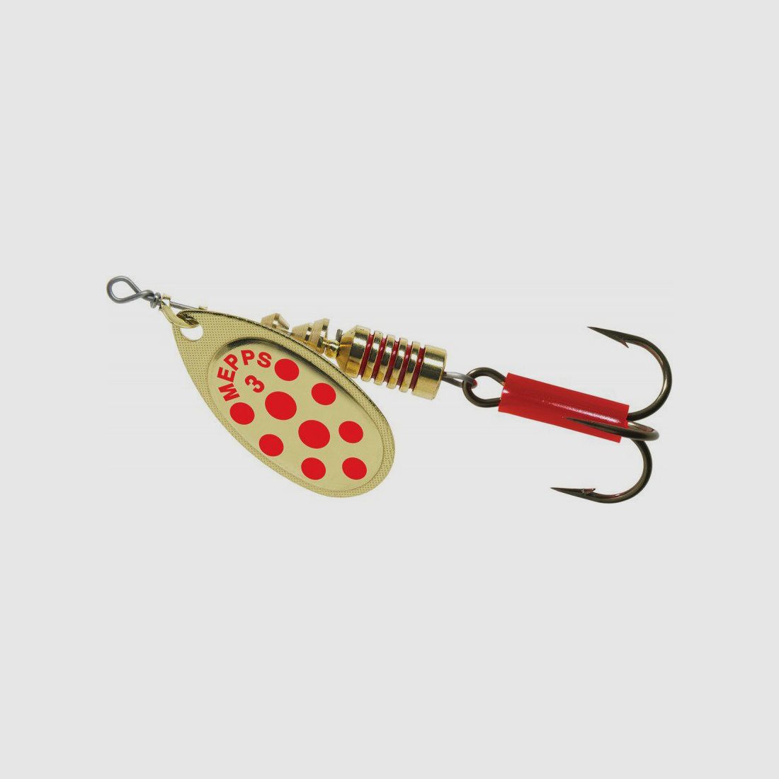 Mepps Aglia – NO3 6.5 g – Gold red dots