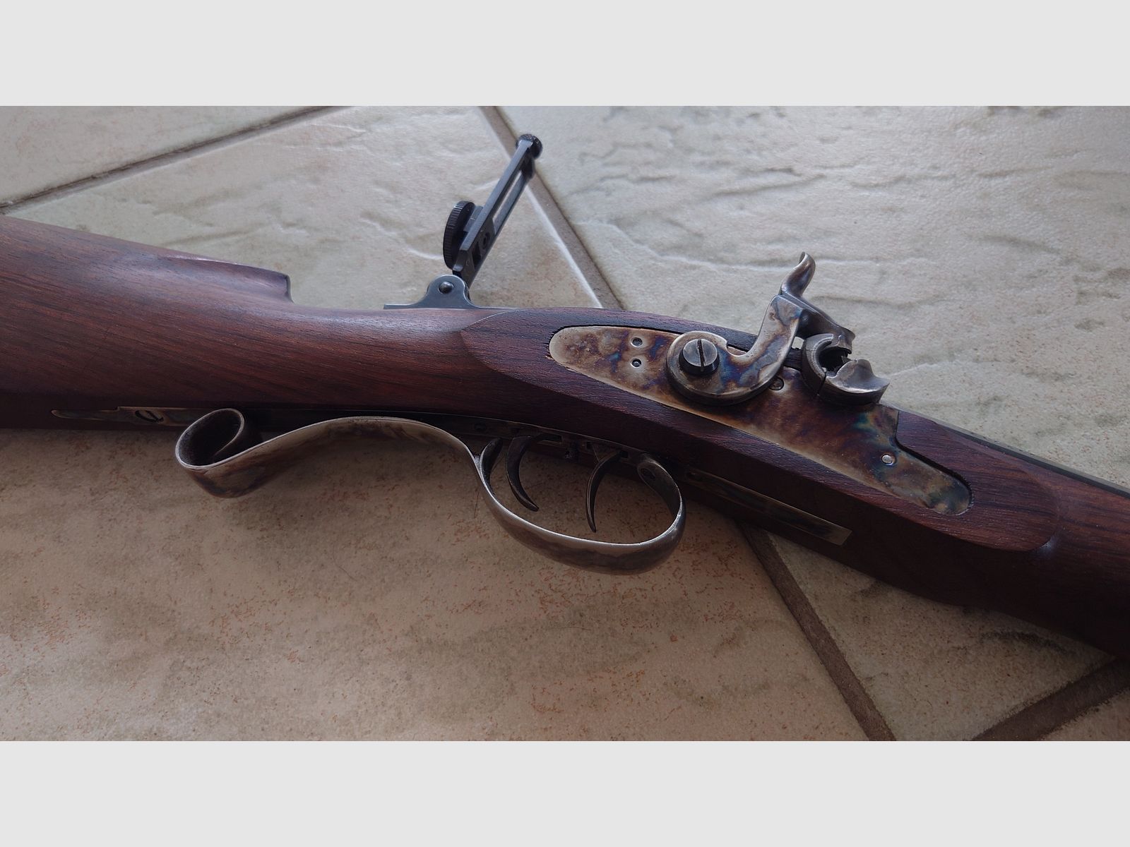 A.Uberti Santa Fe Hawken Vorderlader cal. 54 *Neuwertig*  Perkussion