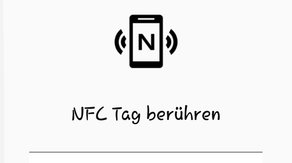 Laut Leise per NFC Aufkleber