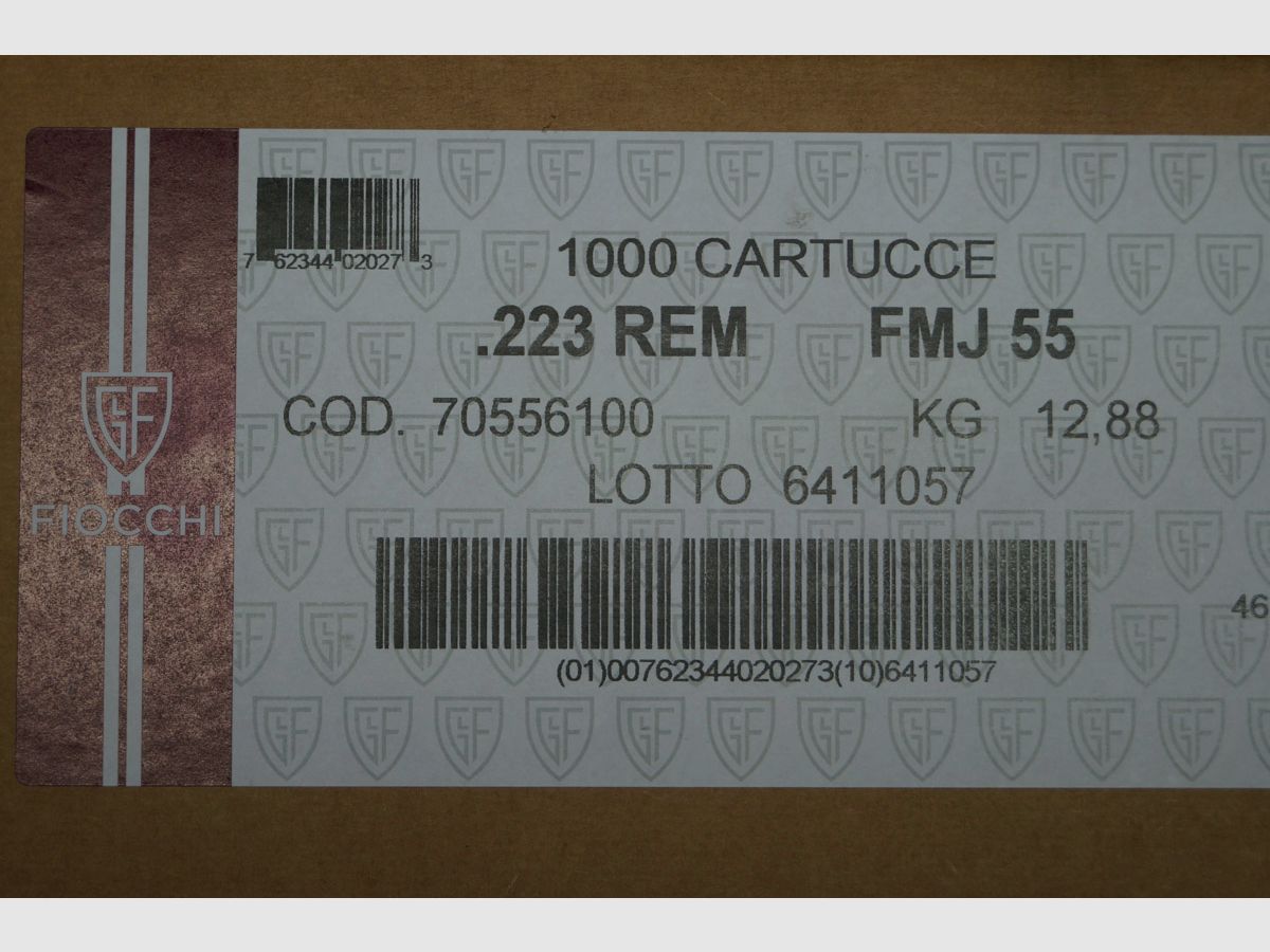 Fiocchi .223 Rem FMJ 55gr., Bild 2 von 2
