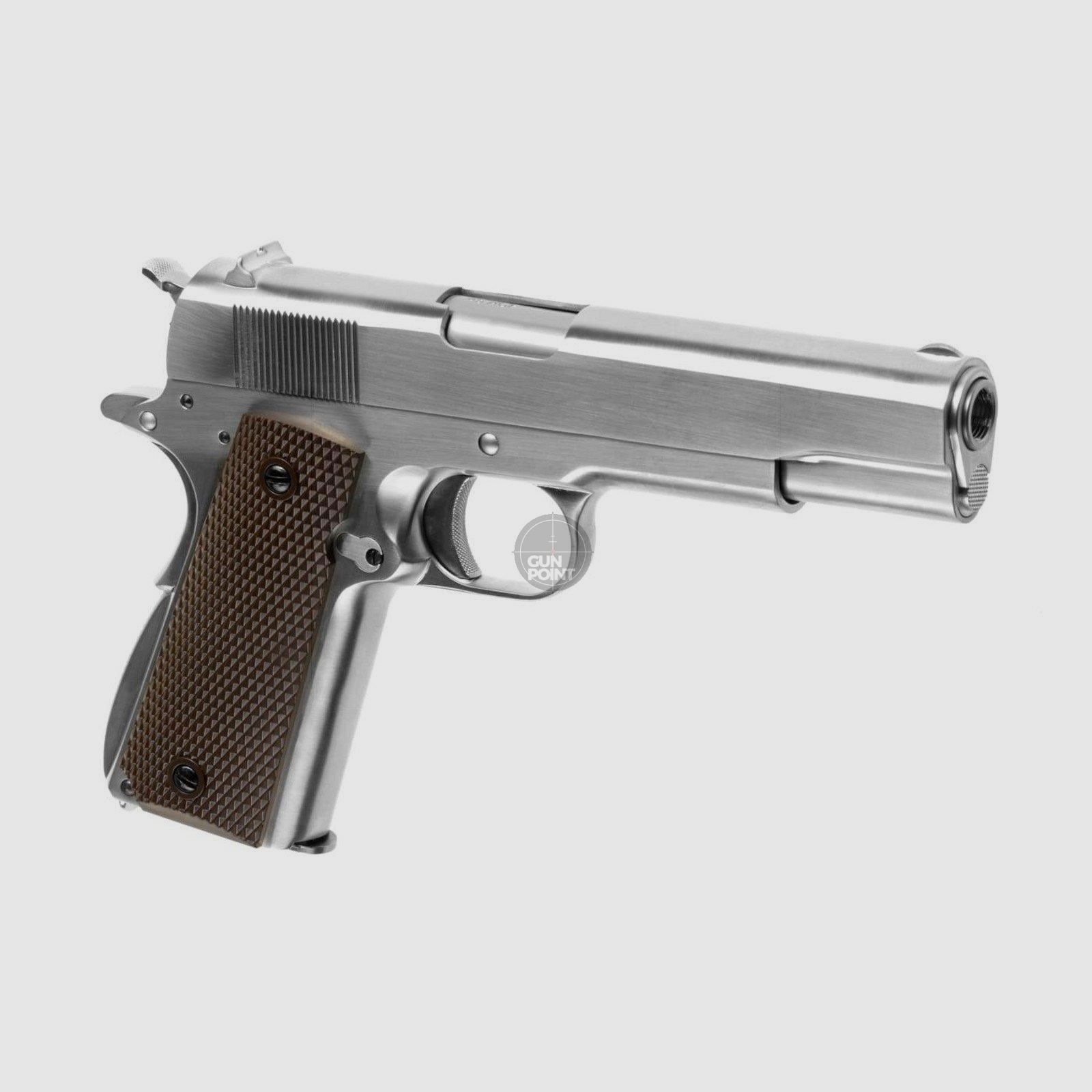 Softair - Pistole - WE M1911 Full Metal V3 GBB-Silver - ab 18, ber 0,5 Joule