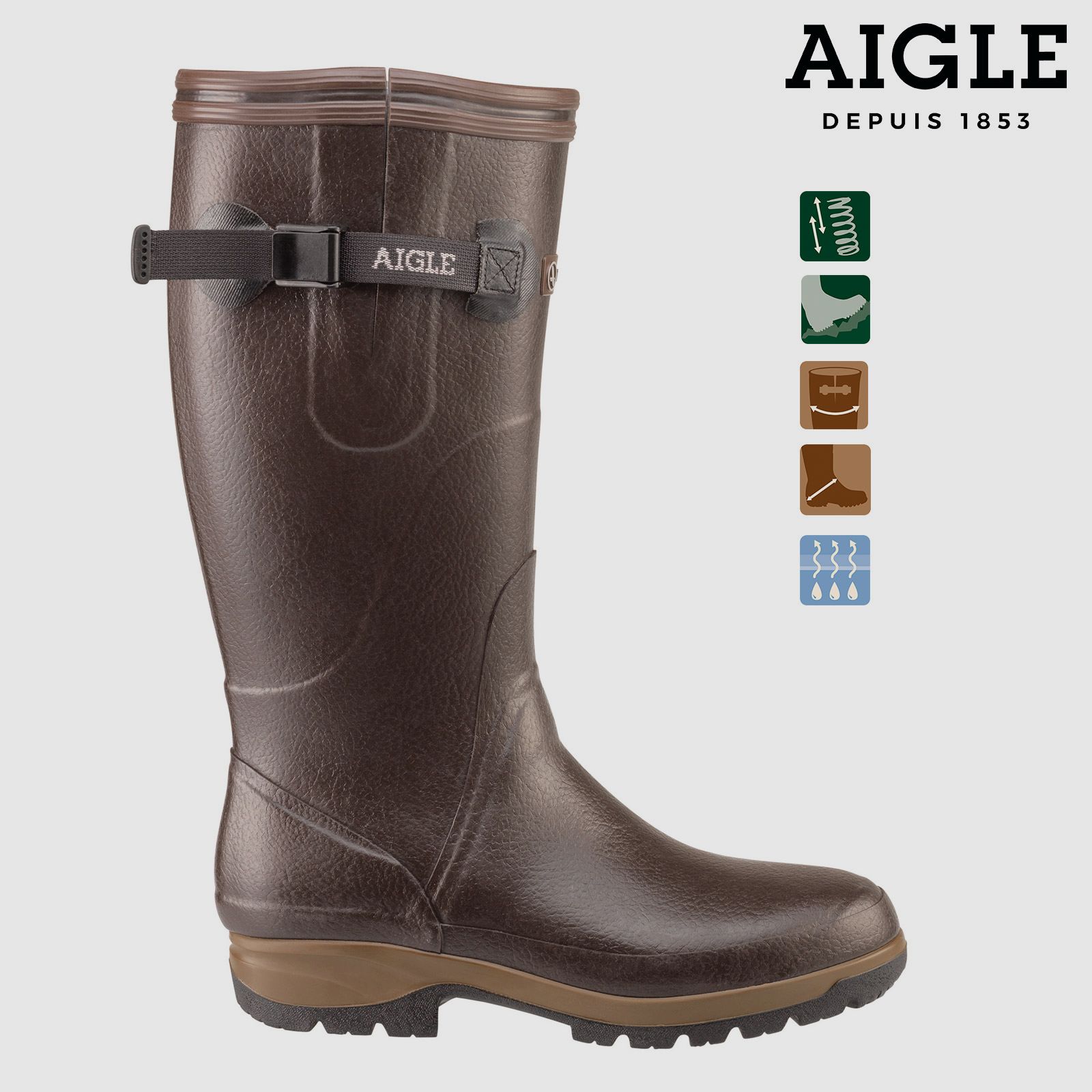 AIGLE TERRA PRO Vario braun