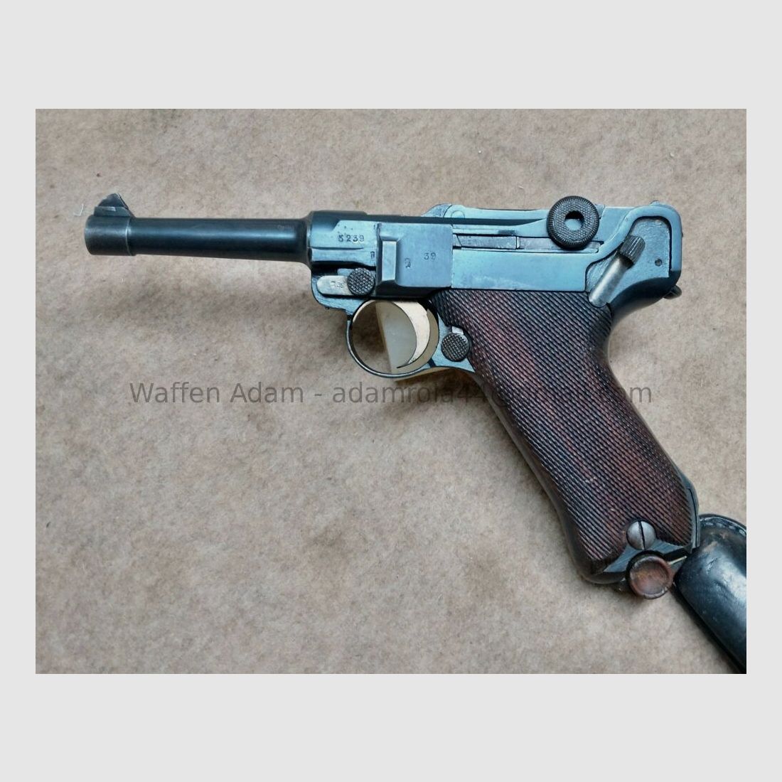 Fábrica de armas de Erfurt Pistola 08, Imperio alemán 1917, imagen 5 de 10