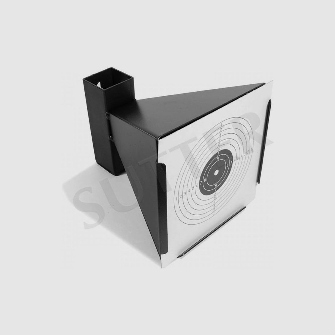 Bullet trap box steel sheet 14 x 14 cm