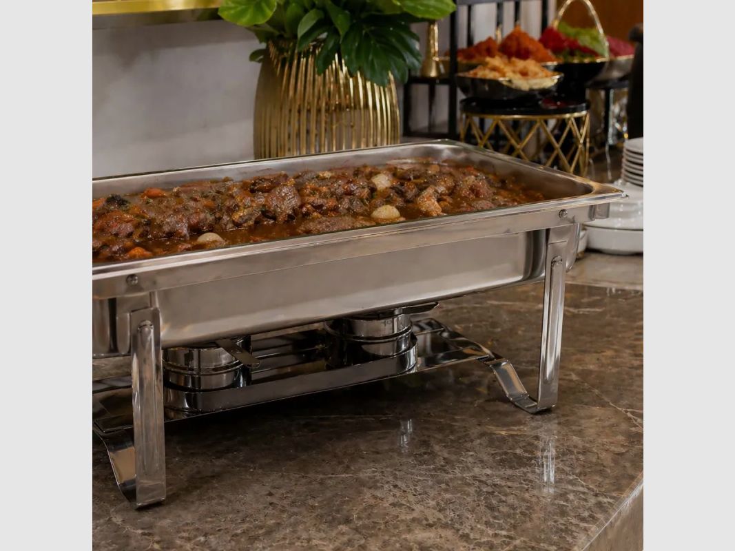 Chafing Dish Inox Bain-Marie 60x36x32cm Buffet mit Deckel, Bild 5 von 8