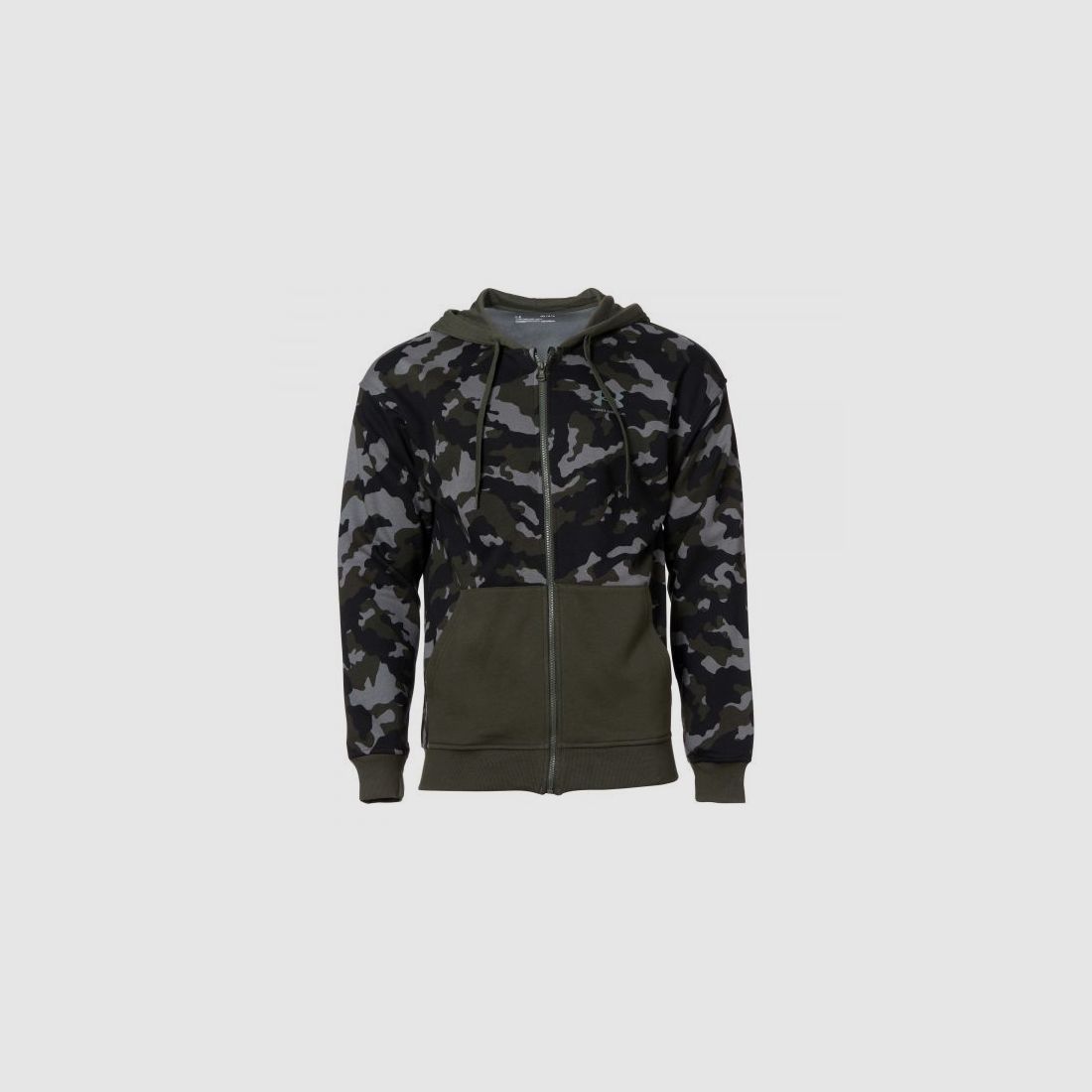 Under Armour Under Armour Herren Oberteil Rival Fleece Camo Zip grün