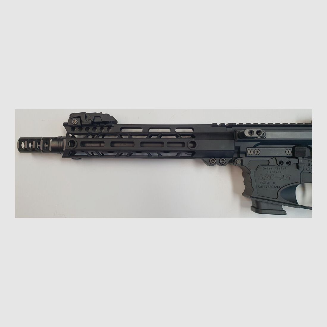 GWMH AG Selbstladebüchse GWMH SPC-HUNTER A5 10" (SWISS PISTOL CARBINE) BLACK Kal.9x19 AR15 Glock Magazi