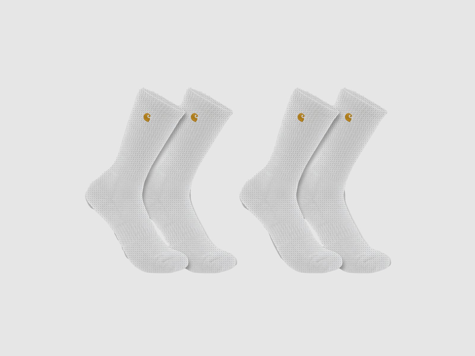 Chaussettes Carhartt Force™ Midweight Crew 2-pack Hommes Blanc M