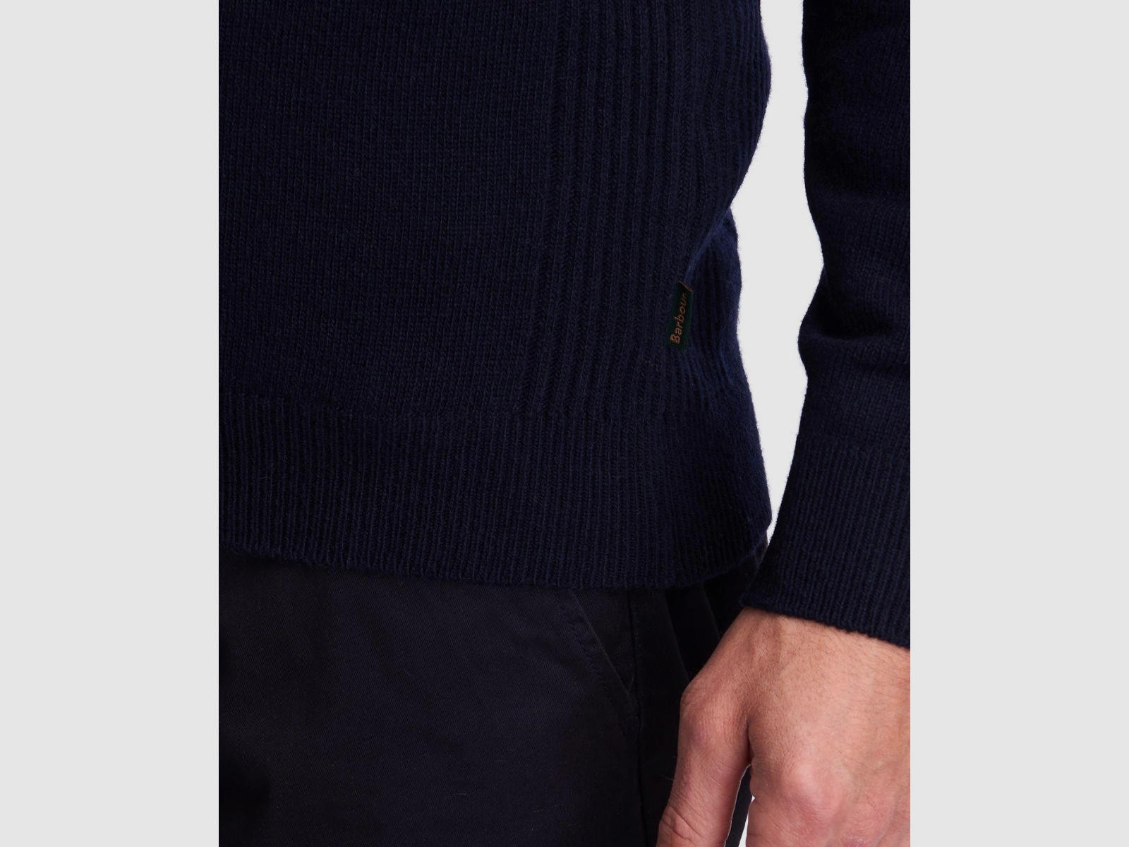 BARBOUR Holden Half Zip Sweater Navy