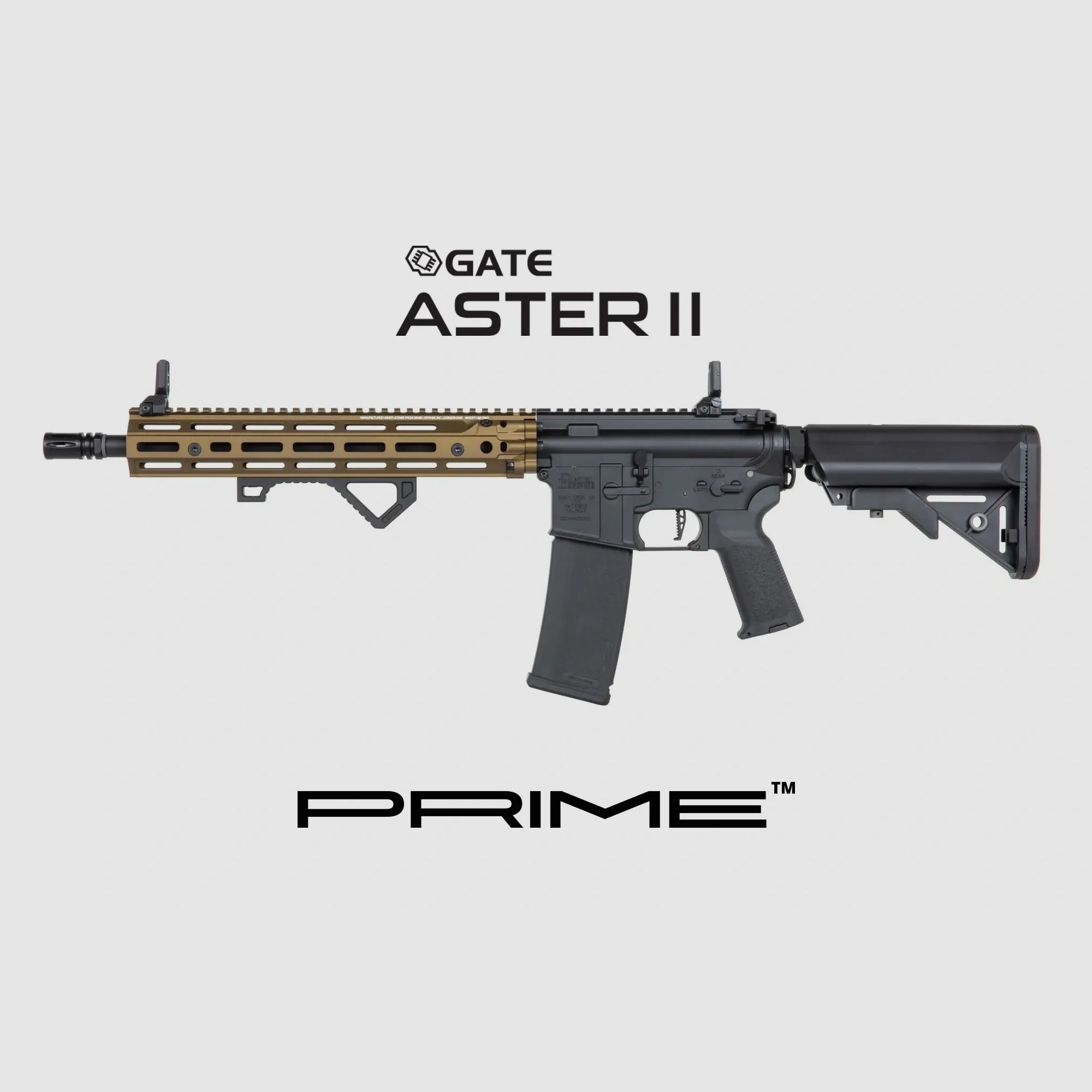 Daniel Defense® RIS III 12,5'' SA-P28 PRIME S-AEG mit ASTERII Bluetooth E.T.U, Dark Matter 27K Brushless Motor und Speedgears (CB)