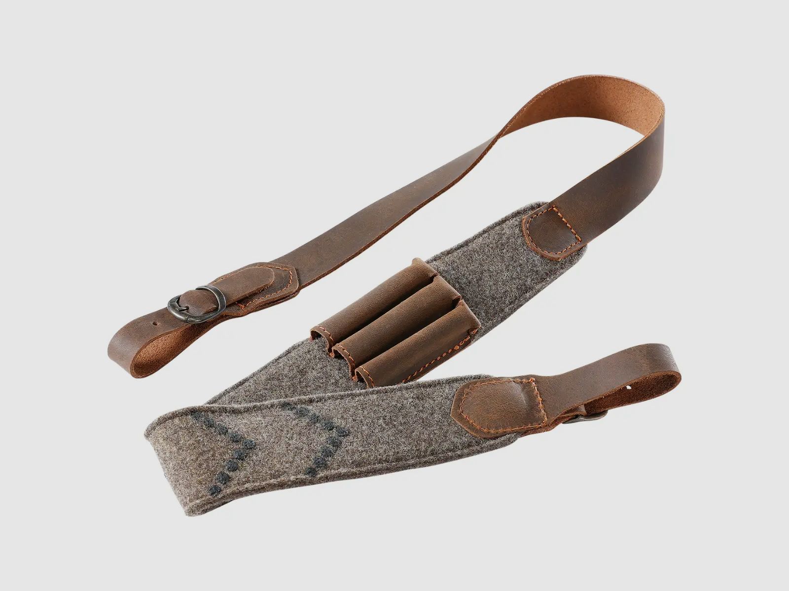 Rifle sling made of wool felt
