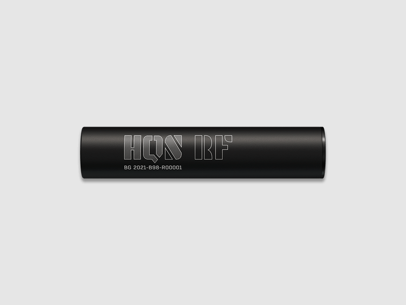 silencieux HQS rimfire cal 22 filetage 1/2×20 en aluminium noir