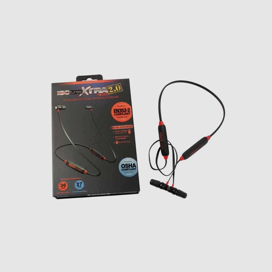 Isotunes Gehörschutz Xtra 2.0 Black/Red