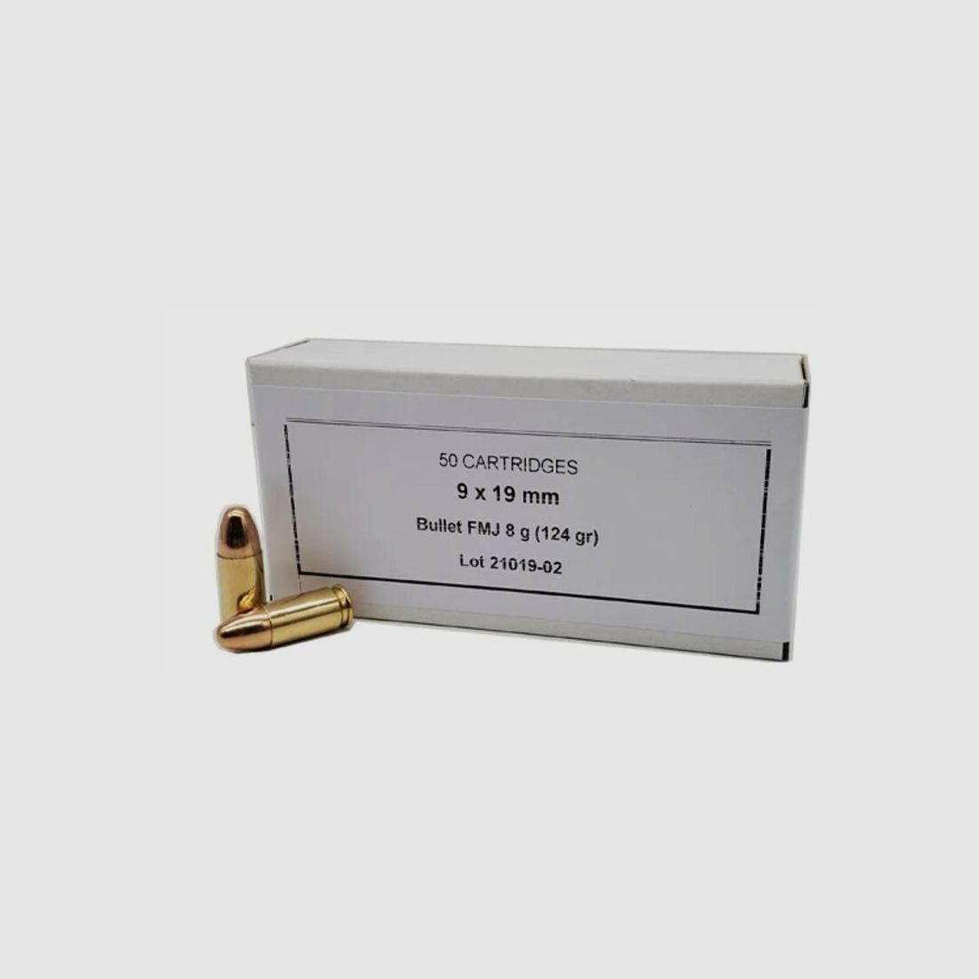 PPU Ammunition 9x19 Rangemaster (PPRM9B), Pack: 50, FMJ 124gr 9mm Luger 1000 pcs available +50€ ADR shipping