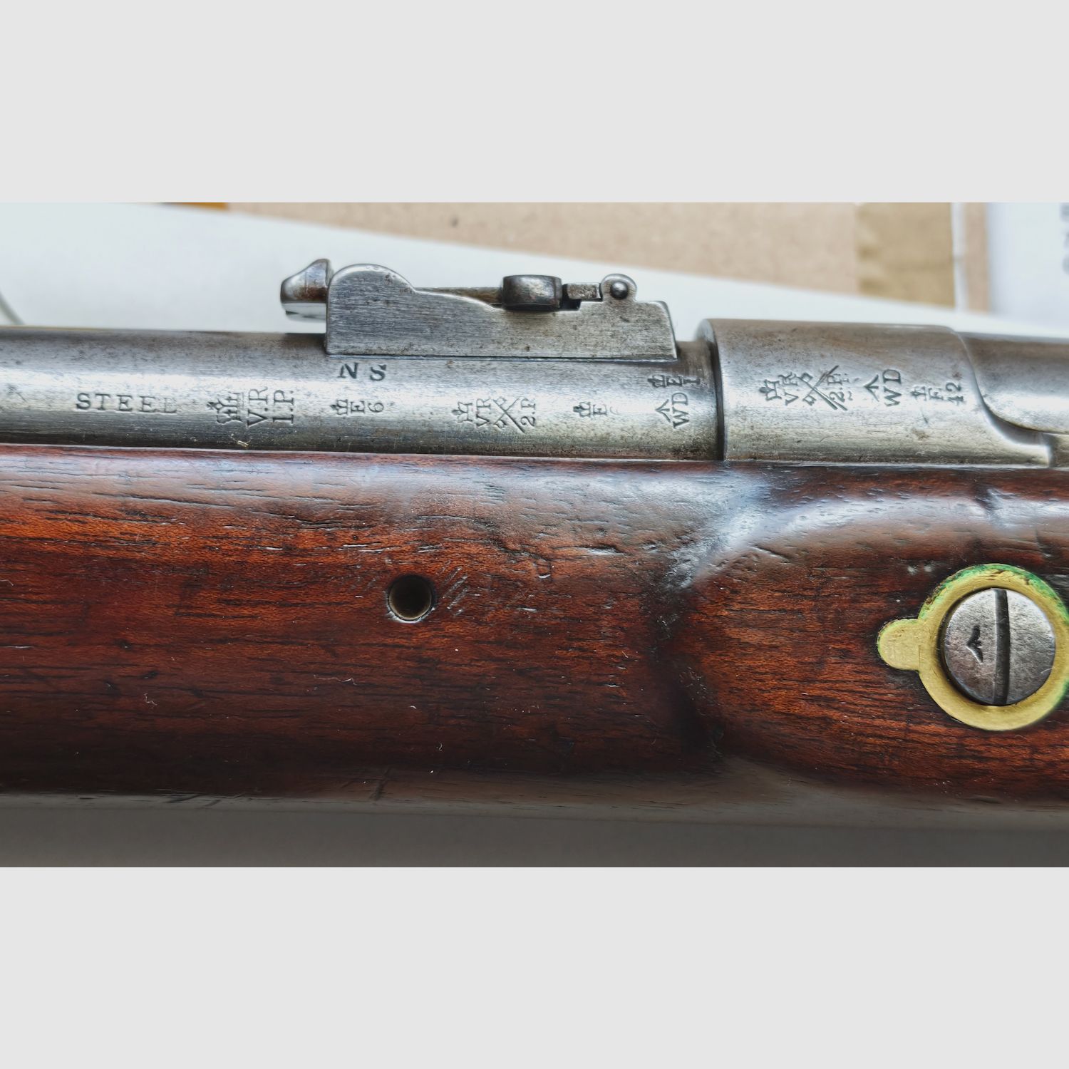 Original Snider Enfield Mk III Cavalry Carbine Kal. .577Snider - interessant gestempelt - sehr gut , Bild 5 von 13