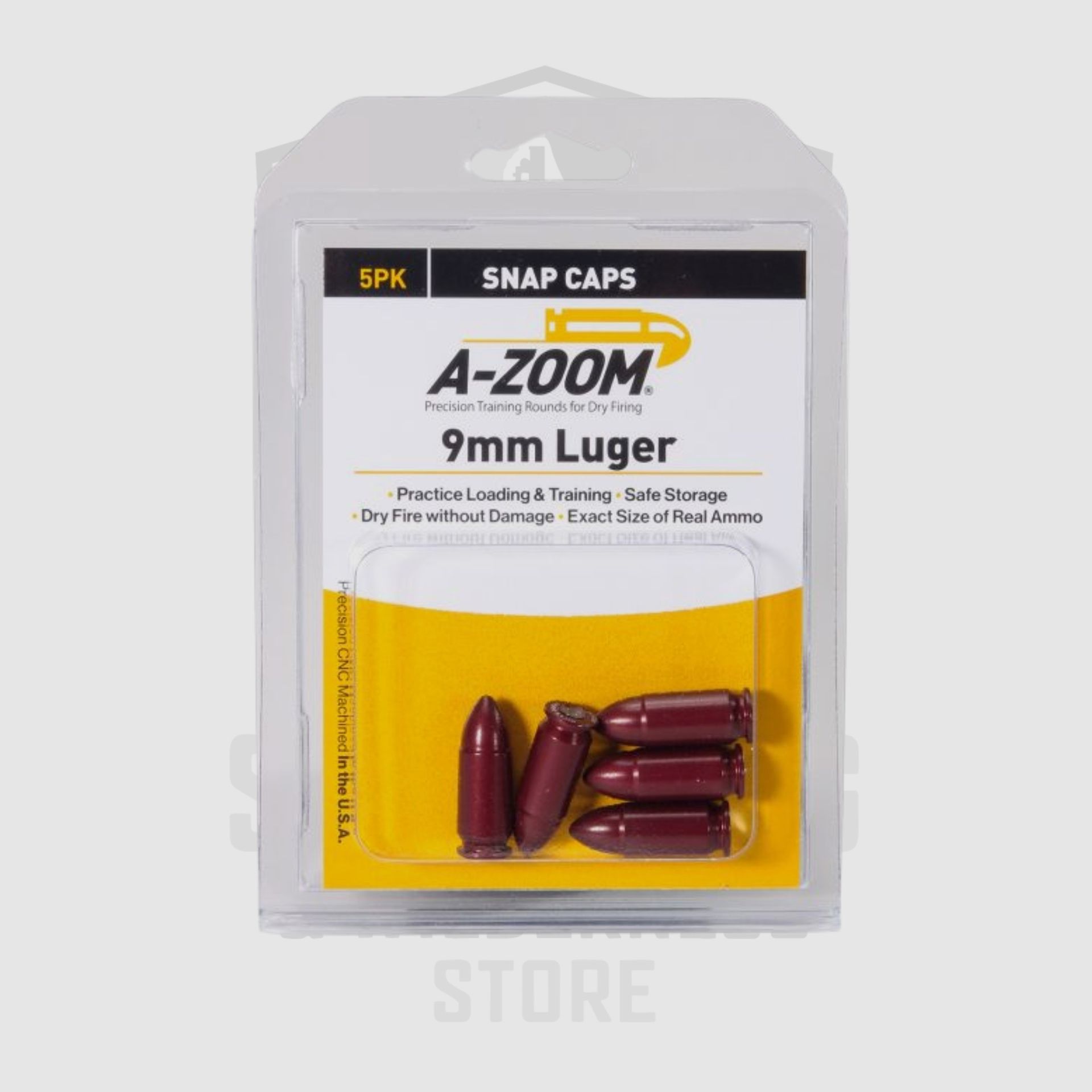 A-Zoom 9x19mm Snap Caps Manipulierpatrone 5er Pak Red, Bild 1 von 2