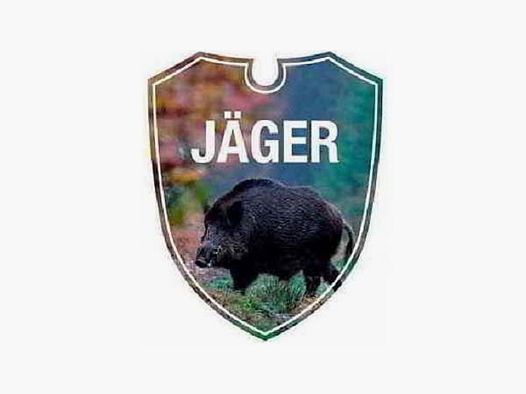 Autoschild Jäger Wildschwein