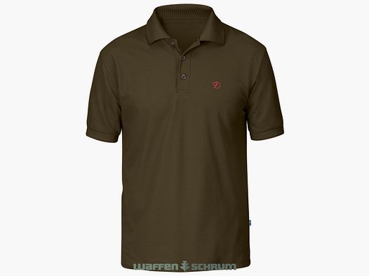 Fjällräven Poloshirt Crowley Pique Donkergroen
