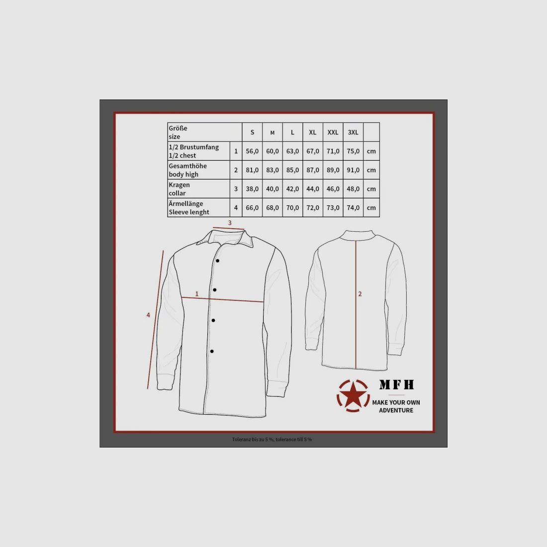 Camicia da boscaiolo, qualità pesante, a quadri blu / nera, taglia XXL