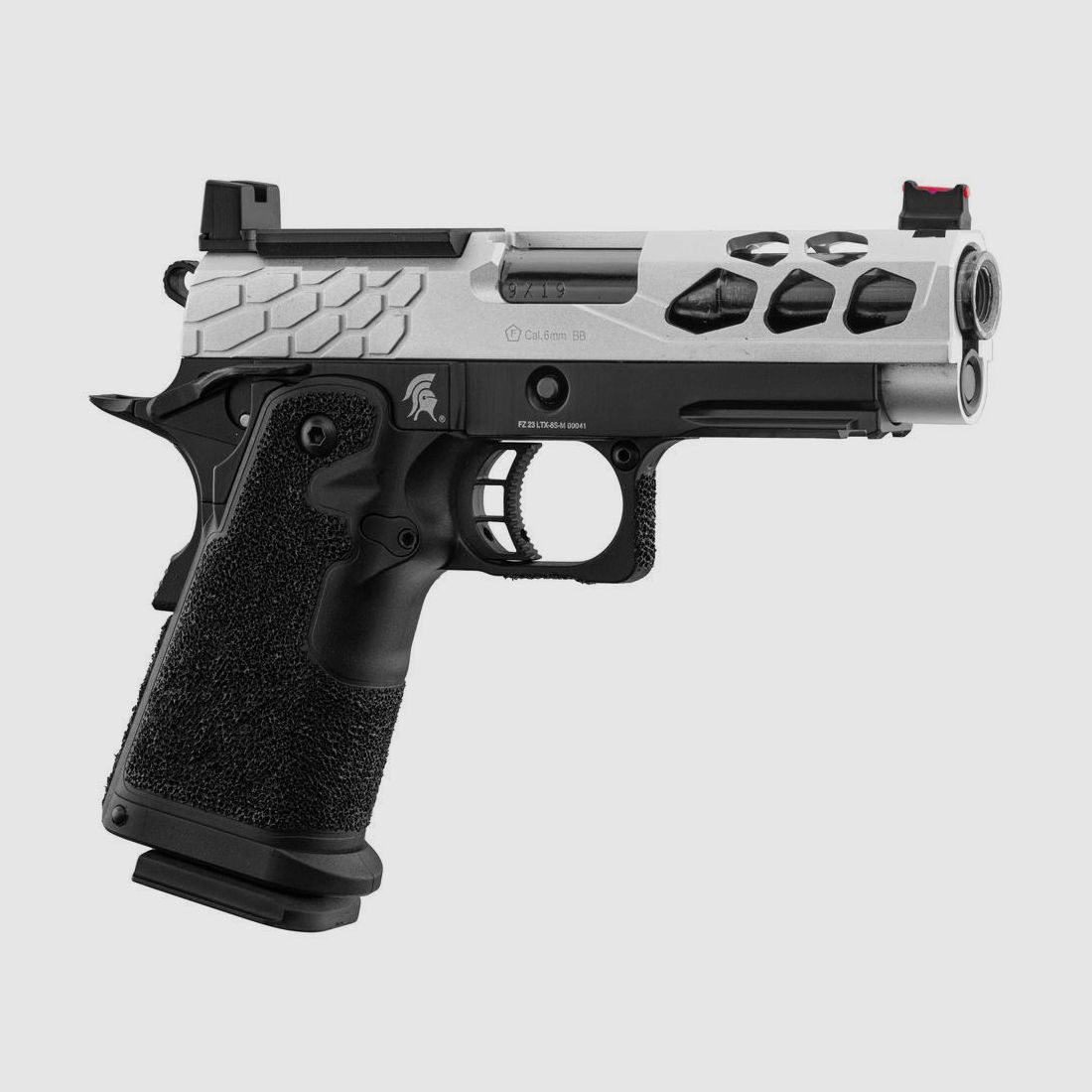 Airsoft GBB Pistol Stryk Hi-Capa 4.3 Silver Lancer Tactical - Realistic Blowback - High Precision - For Combat Performance, image 1 of 7
