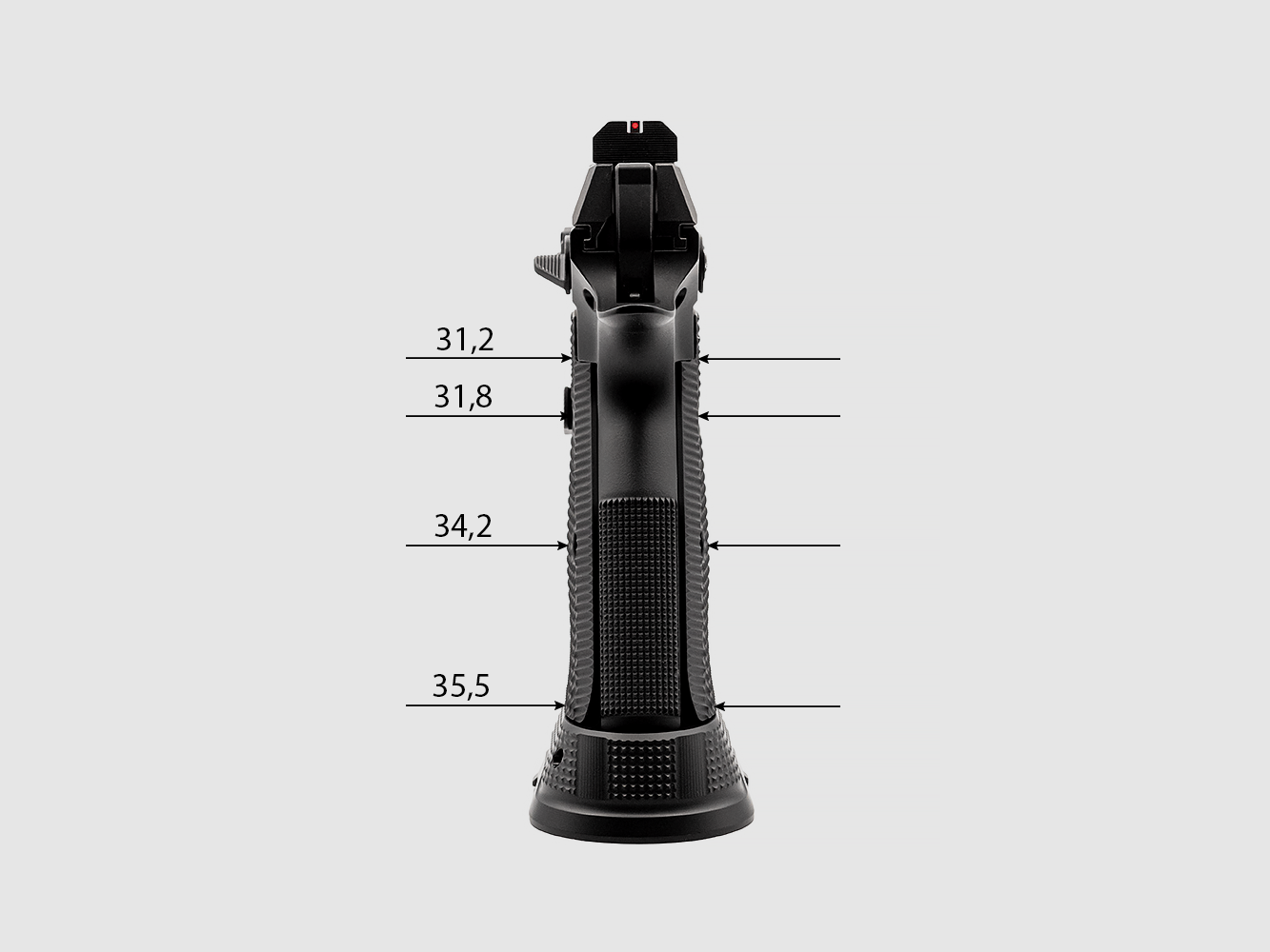 Eemann Tech Ultimate Aluminum Short Grips for CZ, size: L, image 1 of 3