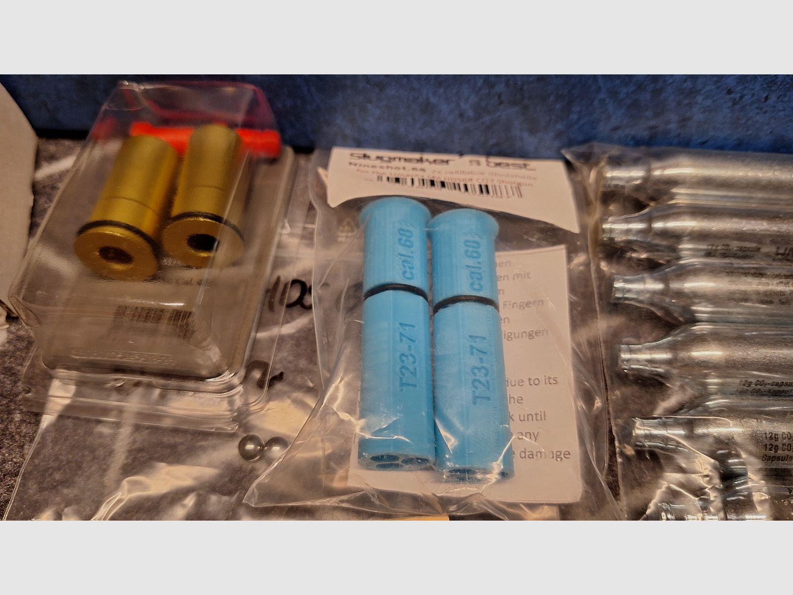 T4E TS 68 / HDS 68 Premium Paket mit Exportventil, Munition, CO2, Schrotshells, Pfeilen u.a. Neu!