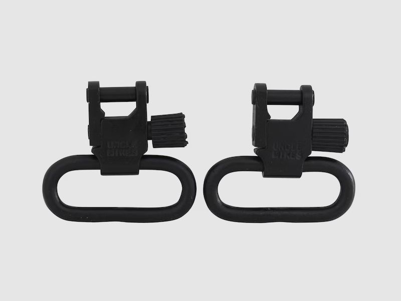 Uncle Mike's QD Riemenbügel-Set aus Edelstahl für breite Riemen Schwarz 2 Stück