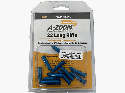 A-Zoom Dummy Rounds .22 LR - 12 pieces