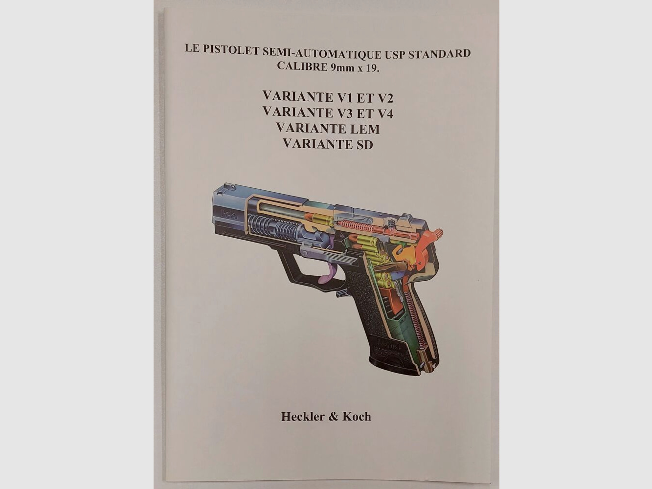 Instrukcja Heckler & Koch dla USP Standard, hiszpański