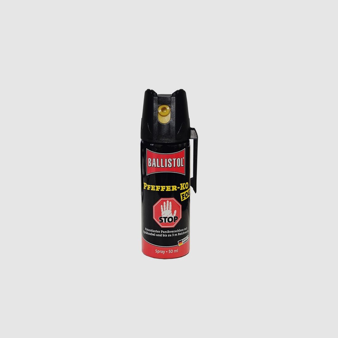50ml Hochw. Pfefferspray K.O. FOG Sprühnebel – 11 % OC / 2,5 Mio. Scoville v. Ballistol - Abwehr